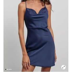 UO cowl neck slip dress